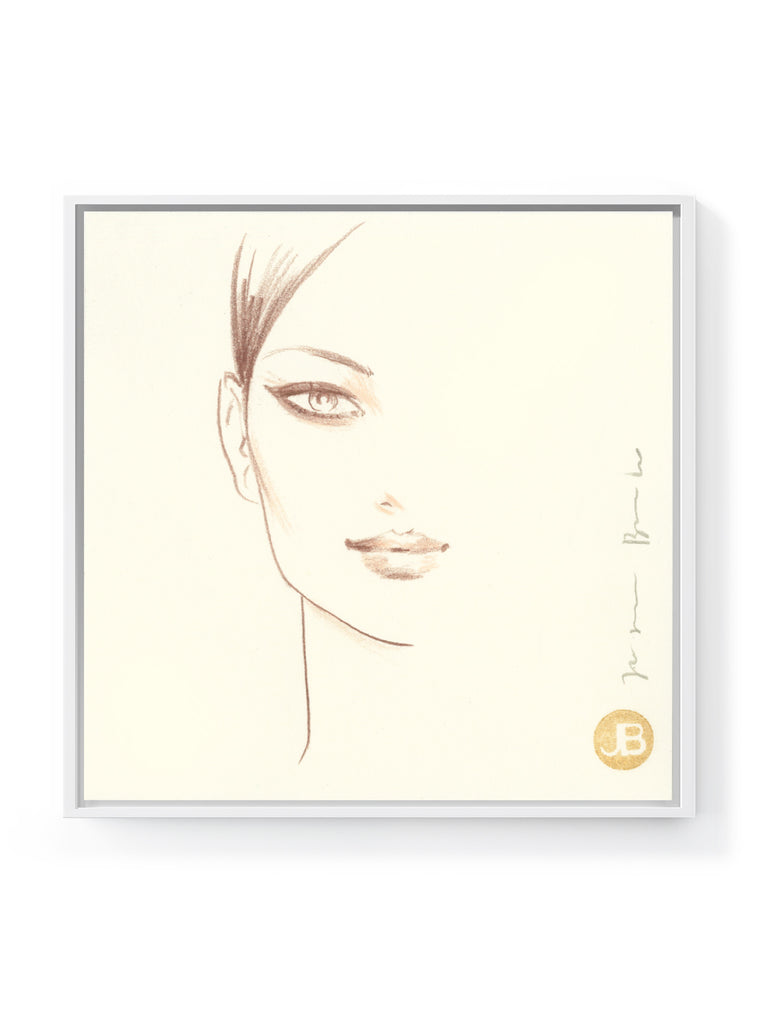 Face Drawing Peat Brown